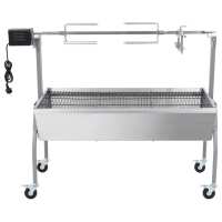 vidaXL Parrilla De Barbacoa Con Asador Y Motor Eléctrico - details 1