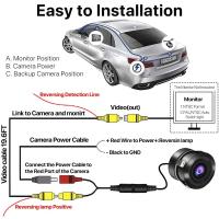 Cámara Trasera Para Coche Con Visión Nocturna Infrarroja Auto Adaptativa Pantalla Retrovisora HD Sensor De Imagen Impermeable Para Parkings Y Reversión - details 0