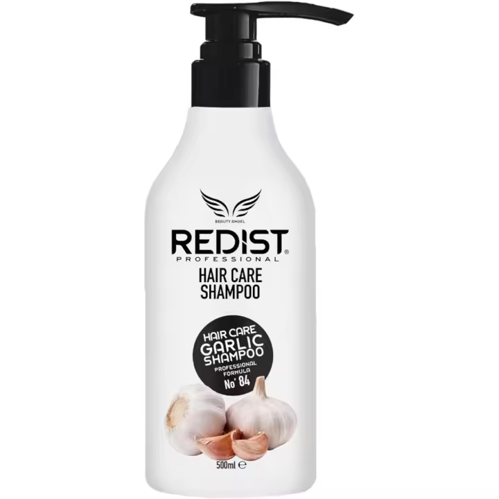 Redist Garlic Hair Care Champú 500 ml  Champú para el cabello con ajo  Tratamiento intensivo reparador  Anti caída del cabello para mujeres y hombres  cabello quebradizo seco y dañado  Sarimsak - 1