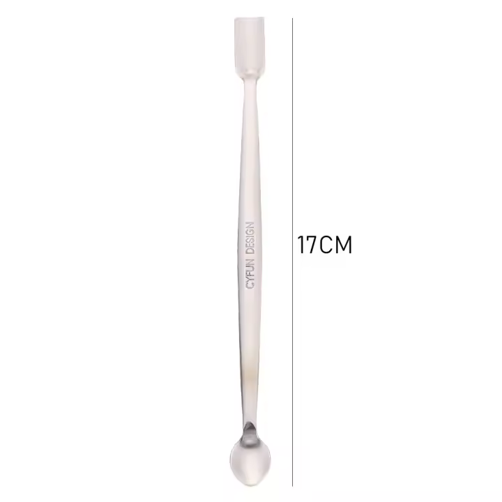 Cuchara De Acero Inoxidable Para Manualidades 17cm Con Polvos De Embossing Y Lentejuelas Para Trabajos DIY Y Adornos Pequeños - 1