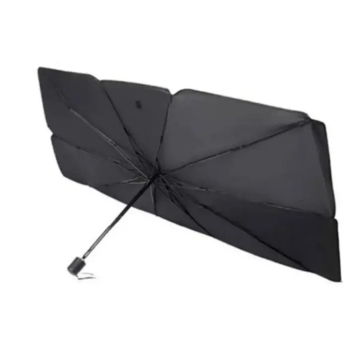 HOGUITA-Parasol Coche Delantero,Parasol plegable para parabrisas de coche,Parasol para Parabrisas,Protector Solar Rayos UV,Fácil almacenamiento y uso 130X75cm - 1