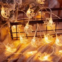 Luz De Luna Y Estrellas LED Mini Para Ambiente De Ramadan Decoración De Fiesta De Cumpleaños En Casa Foco De Luz Seco Batería - details 9