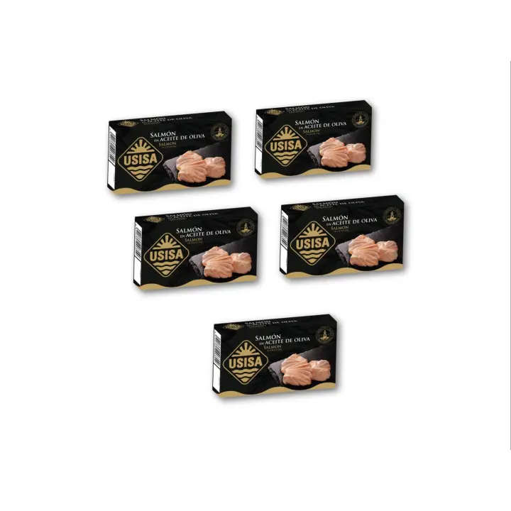 5 unidades - Salmón en aceite de oliva USISA 85gr. - 1