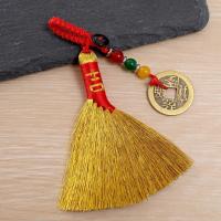 Mini Escoba Tejida a Mano Con Borlas Ornamentos Chinos Estilo Tradicional Regalos Afortunados Para Bebés Creativos Suministros Festivos - details 6