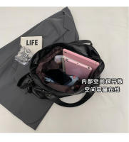 Bolso De Hombro Para Mujer De Gran Capacidad En Color Negro Suave De Cuero Bolsa De Compras Grande Bolsa Bandolera De Viaje - details 3