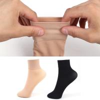 Calcetines De Nylon Grueso Para Otoño E Invierno Calcetines De Color Sólido Para Mujer Y Hombre Calcetines De Tobillo Anchos Para Damas Y Señoras Calcetines De Moda Pack De 1/5/10 Pares - details 5