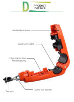 Cerradura De Manillar Para Motocicleta Antirrobo Seguridad Para Vehículos Eléctricos Scooter Bicicleta Accesorios De Motocicleta - details 2