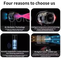 Secador de Pelo Profesional Ionico 1600W, Secador De Pelo Supersónico, Color Metal Y Fucsia, Hair Dryer, Con 6 Accesorios, Boquilla Alisadora, Flyaway, Difusor, Boquilla aire suave, Boquilla suave, Soporte Pared, Múltiples Modos. - details 7