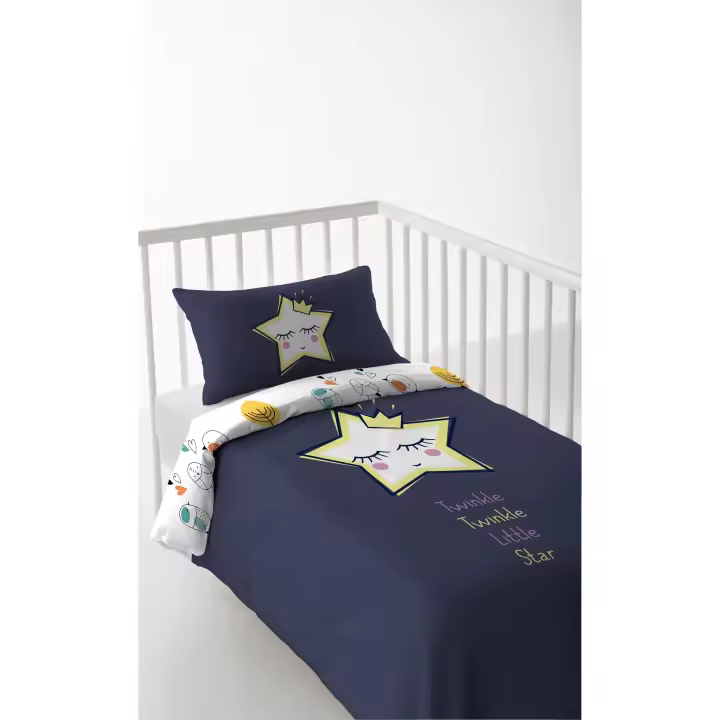 FUNDA NÓRDICA CUNA/MAXICUNA INFANTIL BEBE 100% ALGODÓN ANASTASIA COOL KIDS FABRICADO EN ESPAÑA - 1