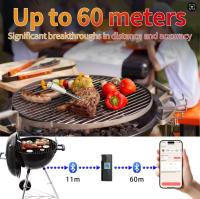 Termómetro De Carne Para Parrilla Y BBQ Recargable Inteligente Bluetooth Con Probing Impermeable Y Rango De 800FT Longitud De Cable De 500FT - details 3