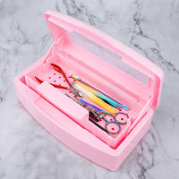 Caja De Desinfección Para Uñas 1pcs Herramienta De Uñas Plástica Blanca Estéril Para Aparatos De Acero Metal Tijeras Y Pinzas - details 9