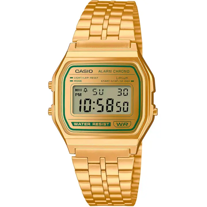 Casio Reloj A158wegv-9aef Dorado Unisex - 1