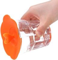 6 unids taza de vidrio de silicona cubre tapas reutilizables anti polvo taza cubre café té taza cubierta para tazas cuencos tazas latas - details 2