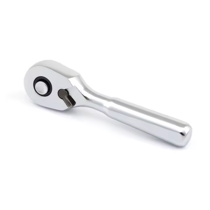 Llave De Destornillador Mini De 1/4 Pulgada Con Cabeza Corta Y Desenganche Rápido Doble Dirección 72 Dientes Herramienta De Aleación De Acero - 1