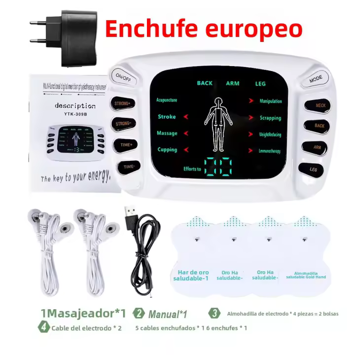 Masajeador Eléctrico De Terapia De Acupuntura Para El Cuerpo Salud Care Estimulador Muscular De Meridianos Aparato De Fisioterapia Y Adelgazamiento - 1