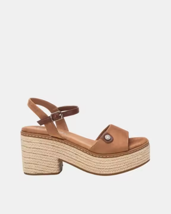 REFRESH 172578 Sandalias Abiertas Rafia Mujer Marrón - 1