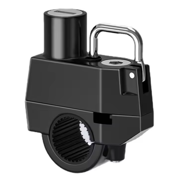 Cerradura De Anillo De Fijación Para Casco De Motocicleta Universal 22-28mm Anti-Robo Para Bicicletas Moto Scooters Casco Fixing Ring Black - 1