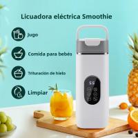 Batidor De Frutas Portátil 420ML 12 Hojas Recargable USB Mezclador De Smoothies 2 En 1 Botella De Cocina Herramienta De Alimentos - details 2