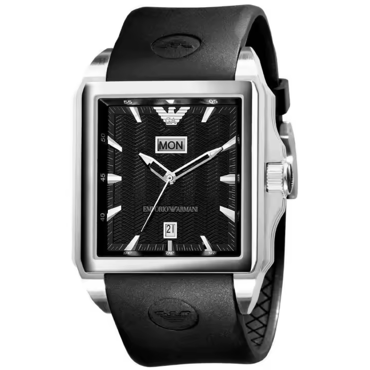 Armani Reloj Hombre AR0653 43mm (CAUCHO, ACERO INOXIDABLE) - 1