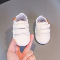 Zapatillas De Cuero Para Bebés Niños Y Niñas Primer Pasador Todoterreno Suave Talla 0-18 Meses Cierre De Correas Estilo Simple - details 16