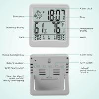 Termómetro Y Higrómetro Digital LCD Con Alarma Y Función De Iluminación Indoor Temporizador Electrónico Para El Hogar - details 4