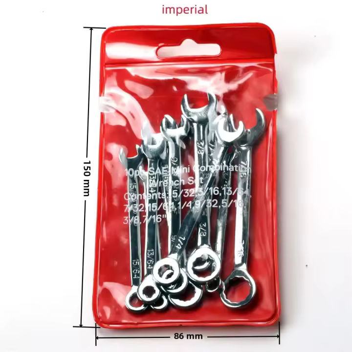 Juego De Llaves De Manivela Mini 4-11mm 10 Piezas Herramienta De Mano Portátil Antigas Explosion-proof Tipo Inglés/Métrico - 1