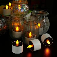 Velas LED De Té Solar Impermeables Recargables Para Exterior Decoración De Jardín Y Hogar Velas Electrónicas Sin Flamante Fuente De Luz Para Fiesta - details 4