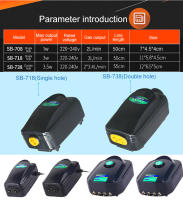 Bomba De Aire Para Acuario SOBO Silenciosa Con Regulación Del Volumen De Aire Alta Potencia Oxigenadora Compressor De Aire Aerador 220v 12w Para Peces - details 13