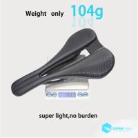 Sillín De Bicicleta De Carretera Samana Sin Logo Ultra Ligero 103g Fibra De Carbono T800 + Cuero PU Cojín Suave 7*9mm Unisex - details 1