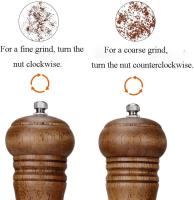 Molinillo de Sal y Pimienta de Madera with Núcleo de Cerámica - 8 Pulseras - details 0