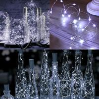 10 PCS Luces De Hilo De Hadas 2M 20LED En Plata Y Cobre Con Pilas Encendidas Para Decoraciones DIY De Boda Fiesta Navidad - details 11