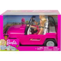 Barbie - Muñeco Ken y muñeca Barbie con su coche de playa Mattel CJD12 - details 0