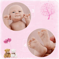 Muñeca Bebé Reborn De Silicona IVITA 14 Pulgadas Coco Sin Pintar Con Pacificador Magnético Muñeca Realista Para DIY Y Juegos Educativos Para Niñas - details 18