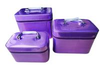 Triple Neceser Maquillaje con espejo Portátil mujer Organizador bolsa de maquillaje para cosmeticos de gran capacidad - details 0