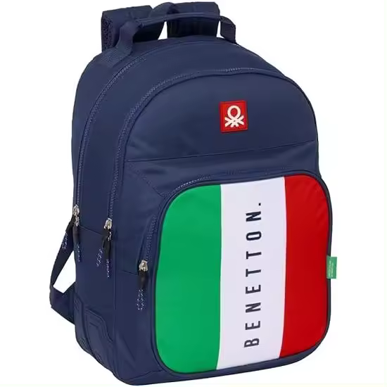 Mochila Doble Adapt.Carro Benetton Flag 32X15X42Cm - 1