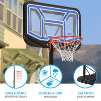 Canasta baloncesto ultrarresistente Lifetime altura regulable 230/305 cm UV100 - details 2