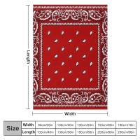 Manta De Tela De Coral Roja Suave Y Fluffy Para Sofá Y Cama Estilo Clásico Antipelusa Portátil Para Todas Las Estaciones - details 2