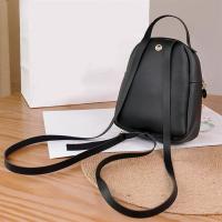 Mochila Mini Para Mujer De Cuero PU Multifuncional Bandolera Pequeña Color Sólido Fresco Bolsa De Hombro Para Teléfono Móvil - details 11