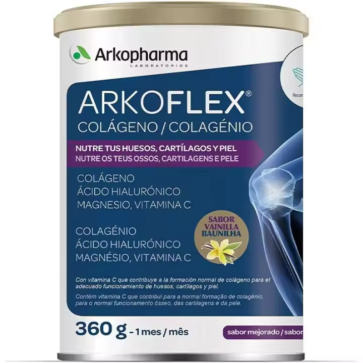 Arkopharma Arkoflex Colágeno Vainilla 360 Gr - Nutre Huesos y Cartílagos, Mejora la Piel - 1