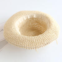Sombrero De Paja Plegable Para Madre E Hija Protección Solar De Verano Para Playa Y Viajes Exterior Casual Sin Químicos Alérgenos - details 2