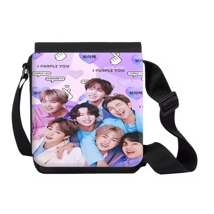 BANDOLERA PEQUEÑA BTS grupo permission to dance on stage bolso bandoleer corea kpop musica - 1