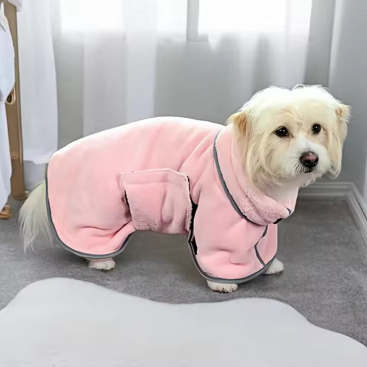 Toalla De Baño Absorbente Para Perros KAMANLONG Toalla De Limpieza Después Del Baño Para Mascotas Material De Poliéster - 1