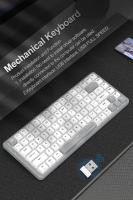 Teclado Mecánico De Juego E-YOOSO Z84 Slim Con Bluetooth 5.0 Y Cable USB 2.4G 84 Teclas Para PC Laptop Compatible Con Tablet - details 0