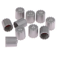 10 Pcs Tapones De Válvula De Neumático Para Coche Nylon Cubiertas De Polvo Con Sellador Accesorios Gris Para Auto Bicicleta - details 9