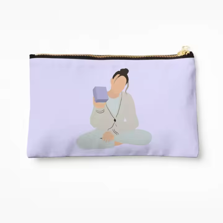 Neceser de maquillaje Millie Bobby Brown Christmas Holding Florence by Mills Papel Tyvek estuches, cosméticos organizador de artículos de tocador, Bolsa de almacenamiento - 1