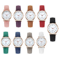 Reloj De Lujo Para Mujer Con Diamantes Y Luz Retro Reloj De Cuarzo Con Bandeja Luminosa Reloj De Pulsera De Cuero Para Damas - details 1