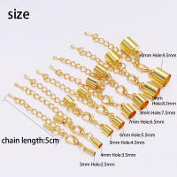 10pcs Trenzados De Cuero Con Punta De Trenzado Y Cierre De Langosta Para Colgantes De Joyería DIY Conectores De Cadena - details 2