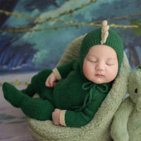 Ylsteed Traje De Dinosaurio Para Bebé Recién Nacido Ropa De Fotografía Para Niño Diseño De Animal Lindo Traje De Un Pie - details 1