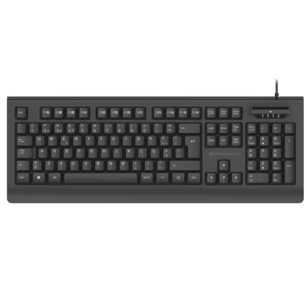 Teclado usab conceptronic kayne01es con lector dnie compatible con dni 3.0 y tarjeta sanitaria - 1