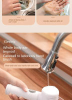 Cepillo De Limpieza Eléctrico Multifuncional Para Cocina Y Baño - Escobilla De Potencia Sin Cable Para Platos Ollas Y Sartenes - details 8